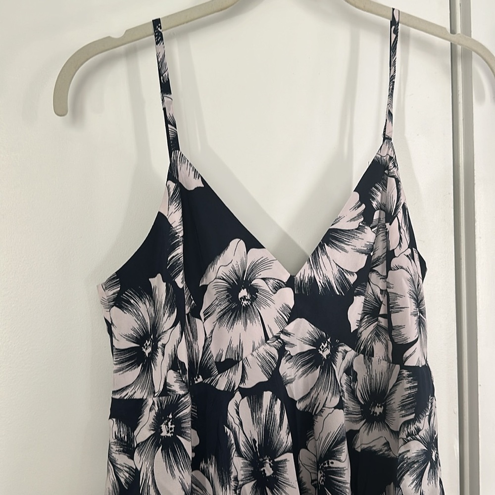 Jcrew blue floral silk dress size 6 - Picture 2 of 4